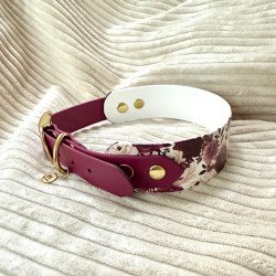 Collier Roses Lie de Vin