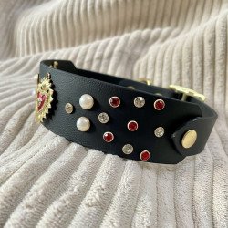 Collier Ex-voto Strass Rouge