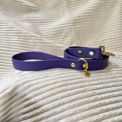 Laisse chien 1m20 violette | Artisanale & durable