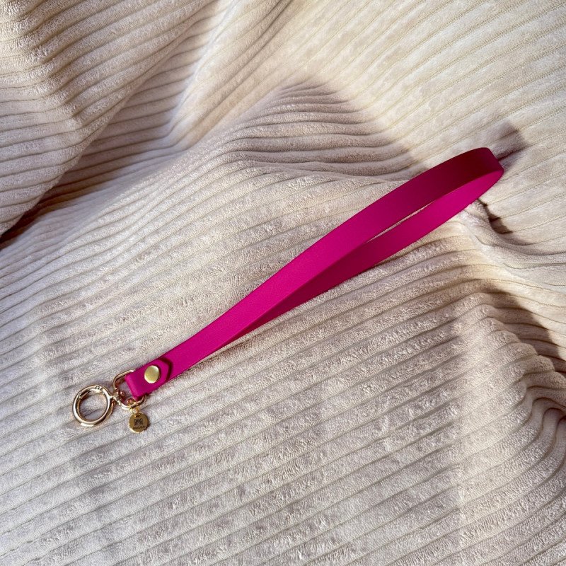 Porte‑longe magenta pour chien | Transport et rangement pratique