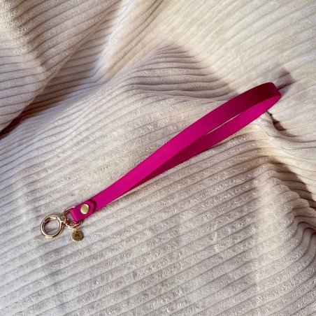 Porte‑longe magenta pour chien | Transport et rangement pratique