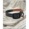 Collier Noir et marron Biothane
